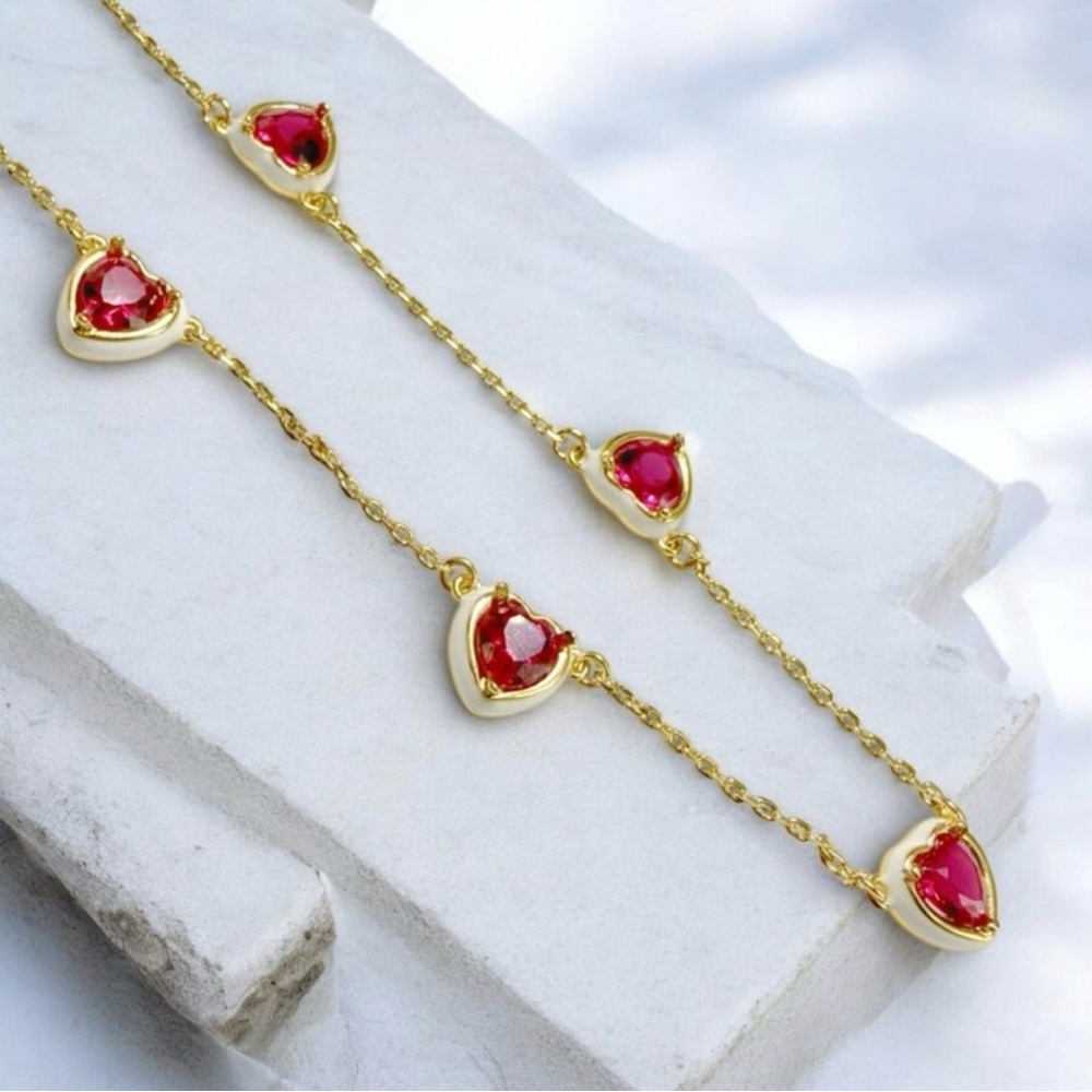 Kate Spade Sweetheart Station Necklace NWT Dustbag Included - Picture 8 of 10